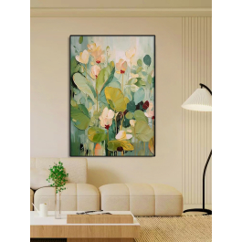 Extra Large Textured Abstract Flower Paintings Floral Paintings Spring Painting Framed Floral Wall Art