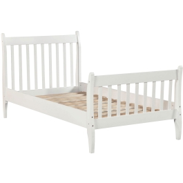 Twin Bed Frame, Solid Wooden Bed Frame with Headboards, Bed Frame with Footboard