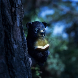 Solar Cute Bear LED Light, Outdoor Décor, Garden Patio Décor Solar Light, Waterproof