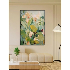 Extra Large Textured Abstract Flower Paintings Floral Paintings Spring Painting Framed Floral Wall Art