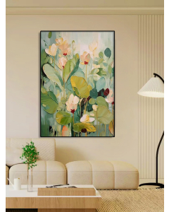 Extra Large Textured Abstract Flower Paintings Floral Paintings Spring Painting Framed Floral Wall Art