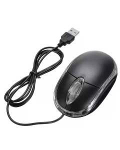 Small Computer Mice with Color Light, Wired USB Optical Mouse