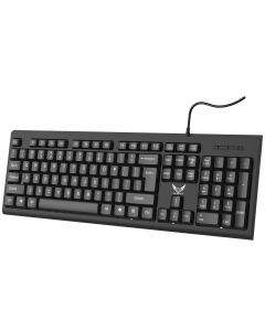 17"W USB Wired Keyboard, Computer Keyboard, qwerty Keyboard
