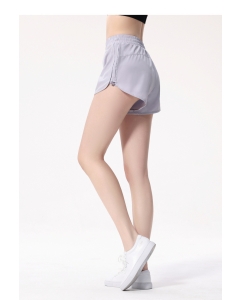Women's High-Waist Running Yoga Shorts, Quick-Dry Drawstring Athletic Shorts with Built-in Undershorts