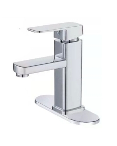 Stainless Steel Undermount Bathroom Sink Faucet, Hot & Cold Mixer, North American 3/8" Compression