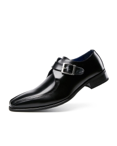 Men's Cowhide Single Monk Strap Shoes